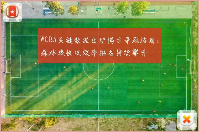 WCBA关键数据出炉揭示争冠格局，森林狼快攻效率排名持续攀升